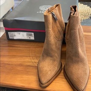 Vice Camuto New in Box Cava Brown Suede Booties